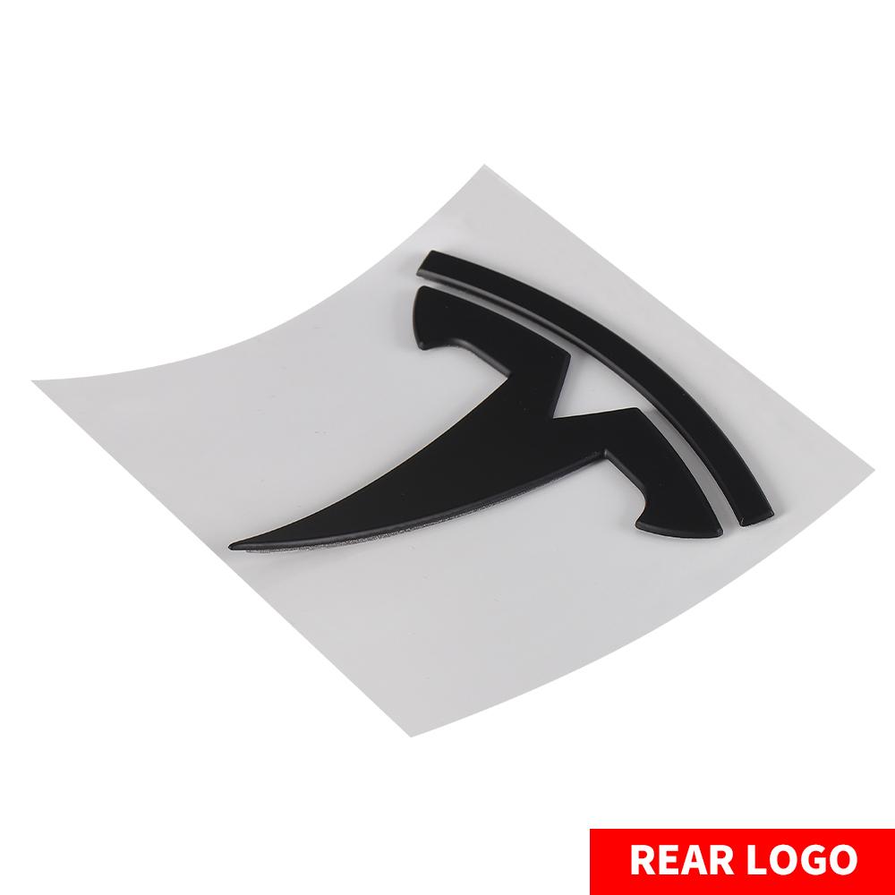 ANA1 3D ABS Car Front Head Hood Emblem Rear Trunk Badge Sticker For Tesla Model 3 Model Y Replacement Decoration Decals Accessories