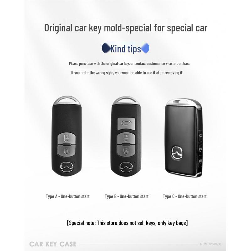 Mazda CX4/CX5/CX7, Mazda 3/6, Angkesaila CX8, Atenza Car Key Case & Buckle