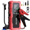 Jump Starter with 6000A Peak Current, 12V Car Engine Starter, 21800mAh High Capacity Battery Charger (150PSI Air Pump Compatible with 12.0L Gasoline a