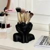 M-Human Face Shape Makeup Brush Holder - Beauty Makeup Storage Box Woman Face Design Portable Storage Box