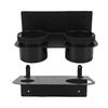 Oil Dual Funnel Holder Carbon Steel Wall Mount Fluid Drain Oil Funnel Storage Rack Kit with 2 Plastic Removable Drip