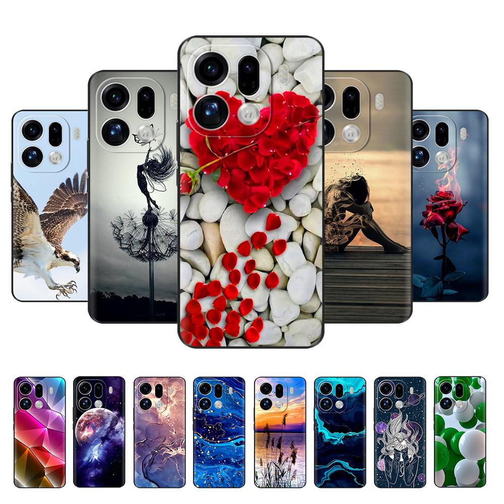 For OPPO Find X9 Pro Case Cute Flowers Cartoon Back Cover For OPPO Find X9 Cases FindX9 Pro ShockProof Phone Cases Funda Shells