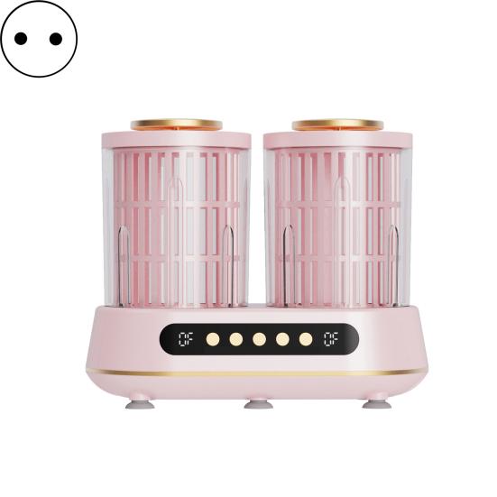 

Портативна міні-пральна машина з двома відсіками для шкарпеток, нижньої білизни, компактна пральна чаша для гуртожитку, подорожей, домашнього використання EU рожевий