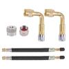 Tyre Valve Extension Replacement Flexible Valve Stem Extenders Copper Bend Tire Valve Adaptor Easy Installation