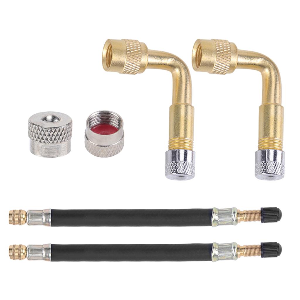Tyre Valve Extension Replacement Flexible Valve Stem Extenders Copper Bend Tire Valve Adaptor Easy Installation
