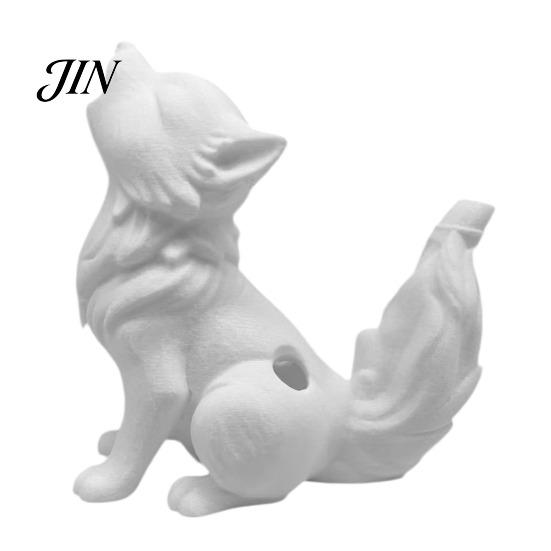 Minimalist Interior Ornament 3D Printing Ornament, Howling Moon Wolf Tabletop Figurine, Eco-friendly PLA Miniature Statue Matte Finish Desktop