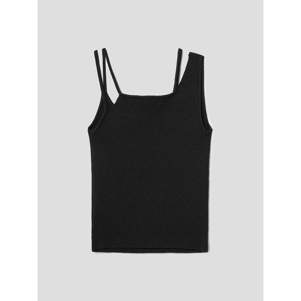 8SECONDS Strap Detail Sleeveless Knit Black (164751Ey15)