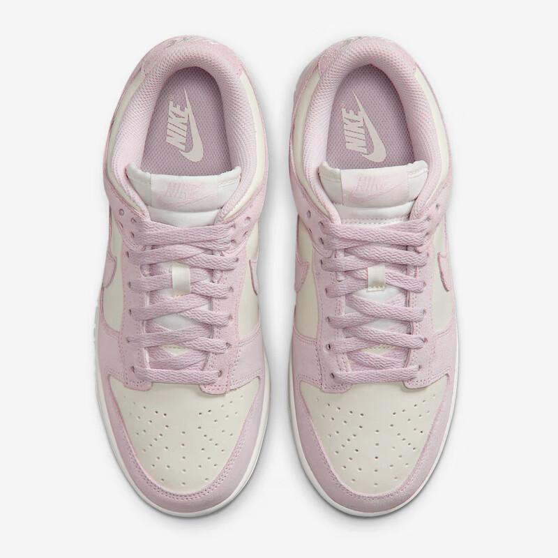 NIKE Women's Casual Skateboarding Shoes DUNK Sneakers IO4244-100 White Pink 37.5