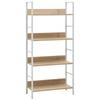 Day and Night - Day and Night 4-tier Engineered Oak Wood Shelf 60x27.6x124.5cm