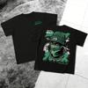 Street Hip-Hop Style Short-Sleeve T-Shirt with Money, Stars, and Masked Man Print – Trendy Couple T-Shirt