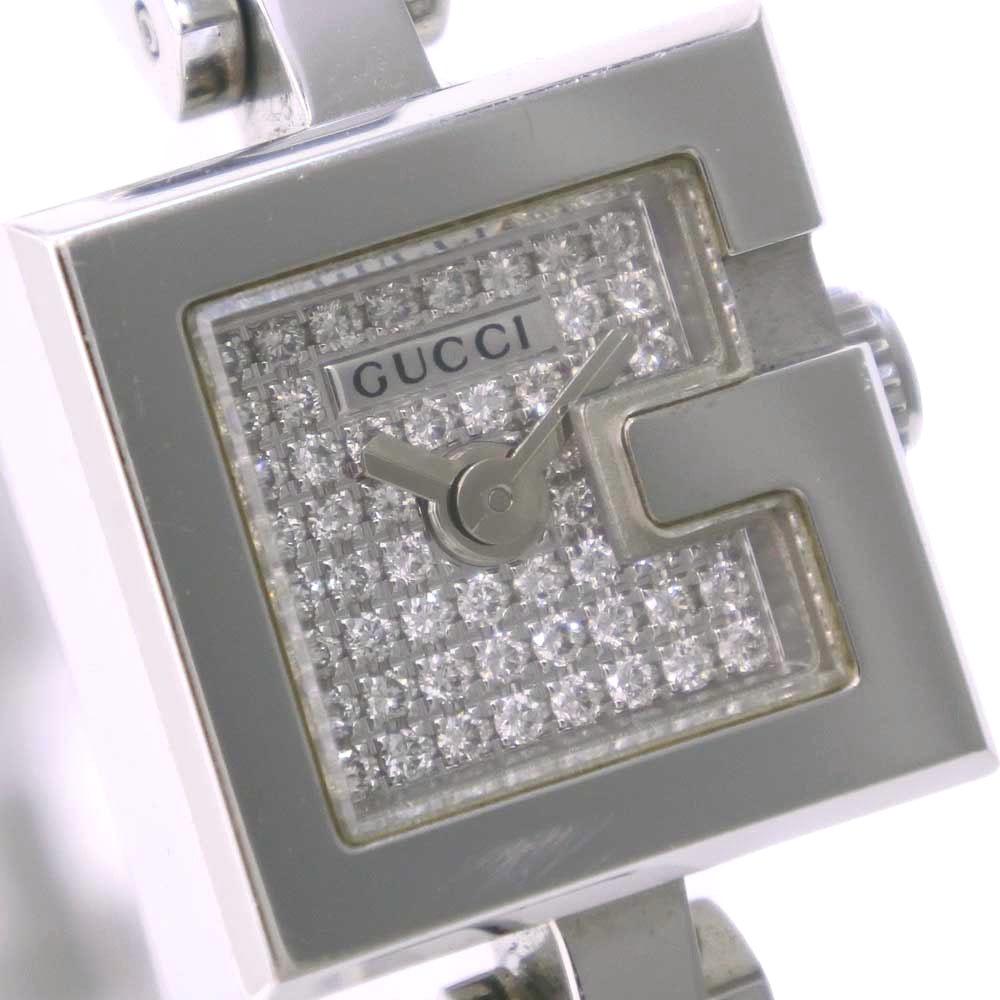 GUCCI Mini G Watches 102 SilverDial Stainless Steel/Satin Quartz Analog display Women Used