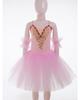 Rochie de dans tutu pentru fete, design fără mâneci, bretele spaghetti ajustabile, dantelă, decorată cu strasuri, fustă din plasă