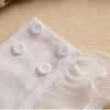 Elegant Lace Pleated Wrist Cuff Button Decorated Cuff Fake Sleeves Cotton Women’s Accessories for Daily Outfit