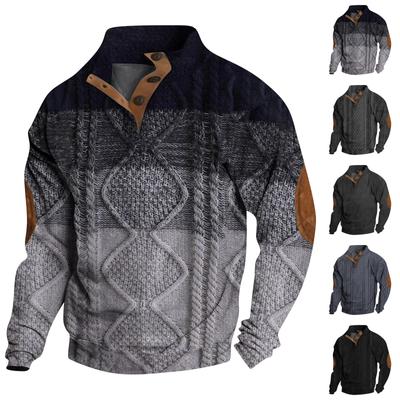 Spring And Autumn Men's Standing Collar Sweatshirt Is Outdoor Casual Sweaters Tops