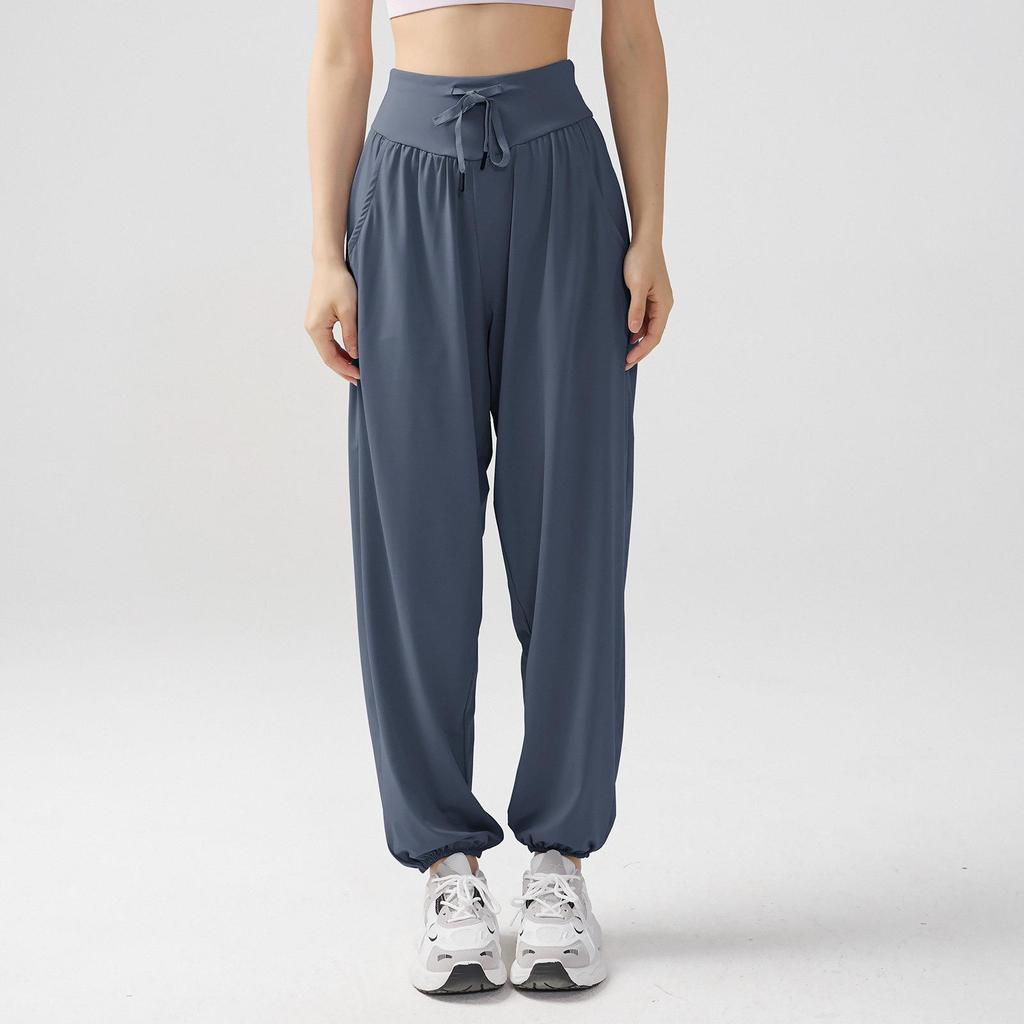 Women's V-Neck Yoga Suit: Loose, Quick-Dry, Long Sleeve for Casual Sports and Pilates Training