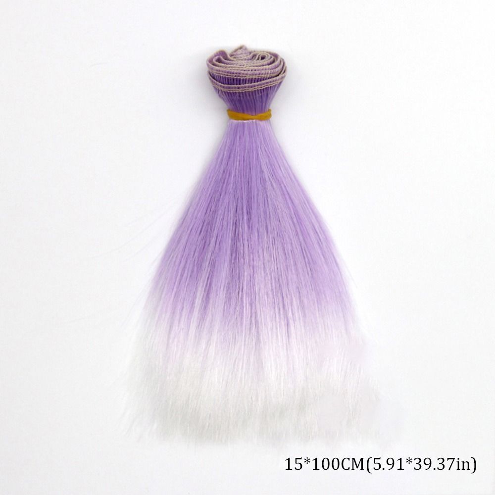 15*100CM Doll Hair Colorful Children Toy Gift 2024 Bjd Wig  for 1/4 1/6 1/8 Bjd