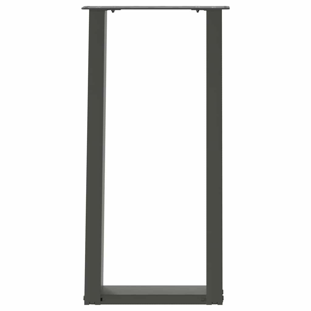 Vidaxl Nogi Do Stołu Konsolowego, 2 Szt., Antracyt, 38X(72-73)Cm, Stal