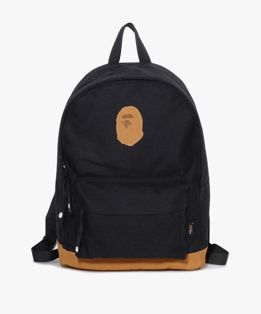 Bape Ape Head Patch Cordura Daypack (M) Black