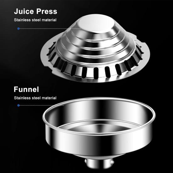 Ruční odšťavňovač citrusů Odolný lis na citrony Nerezová ocel Lis na limetkovou šťávu Neelektrický extraktor ovocné šťávy