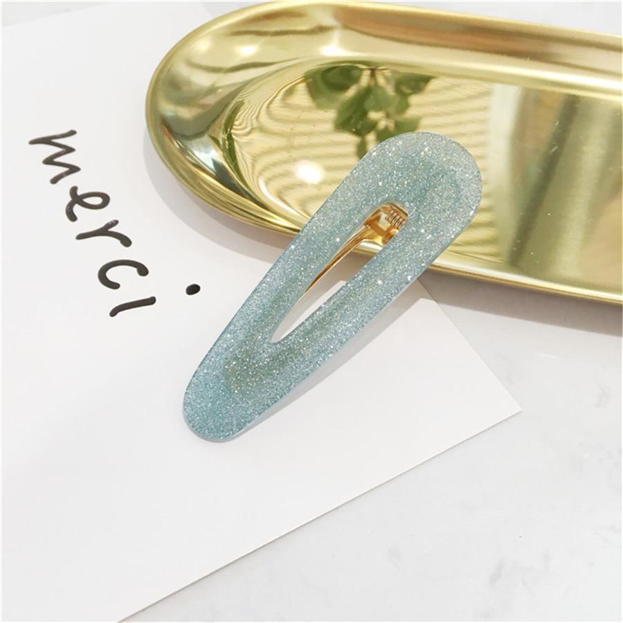 Big Hair Accessories Women Head Pins Fashion Jewelry Water Drop Rectangle Acrylic Hair Clip Barrettes Headwear for Girls