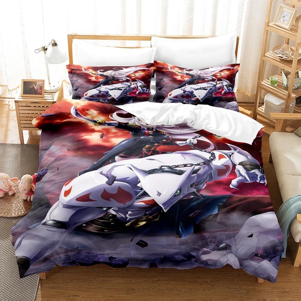 Anime Bed Sheet Set Mato Seihei No Slave Bedding Set Single Twin Full Queen King Size Bed Set Adult Kid Bedroom Duvet Cover Sets