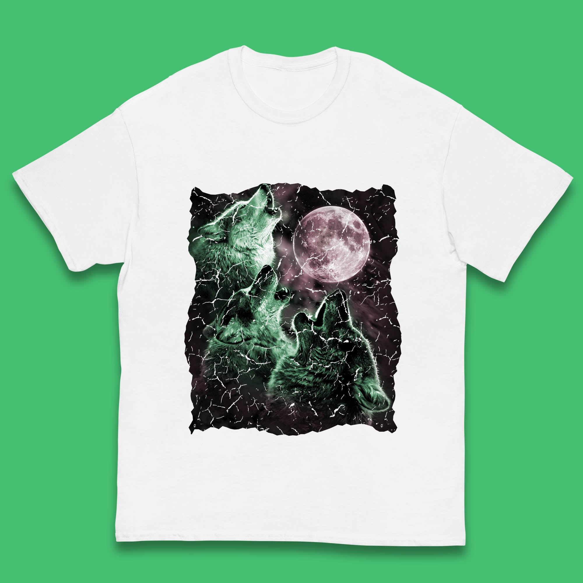 

Three Wolf Howling At Moon Wild Free Wolves Three Wolf Dog Animal The Mountain Kids T Shirt 140