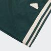 Adidas Colorblock Design Sports Drawstring Mid-Waist Woven Shorts Men Bottoms Midnight-Green JN4511