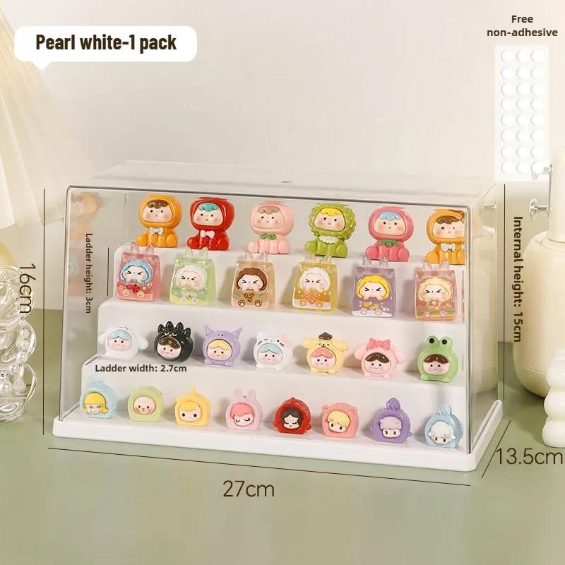 Clear Acrylic Display Case Dustproof Storage Organizer Box for Collectibles Figures Miniatures and Toy with Transparent Showcase