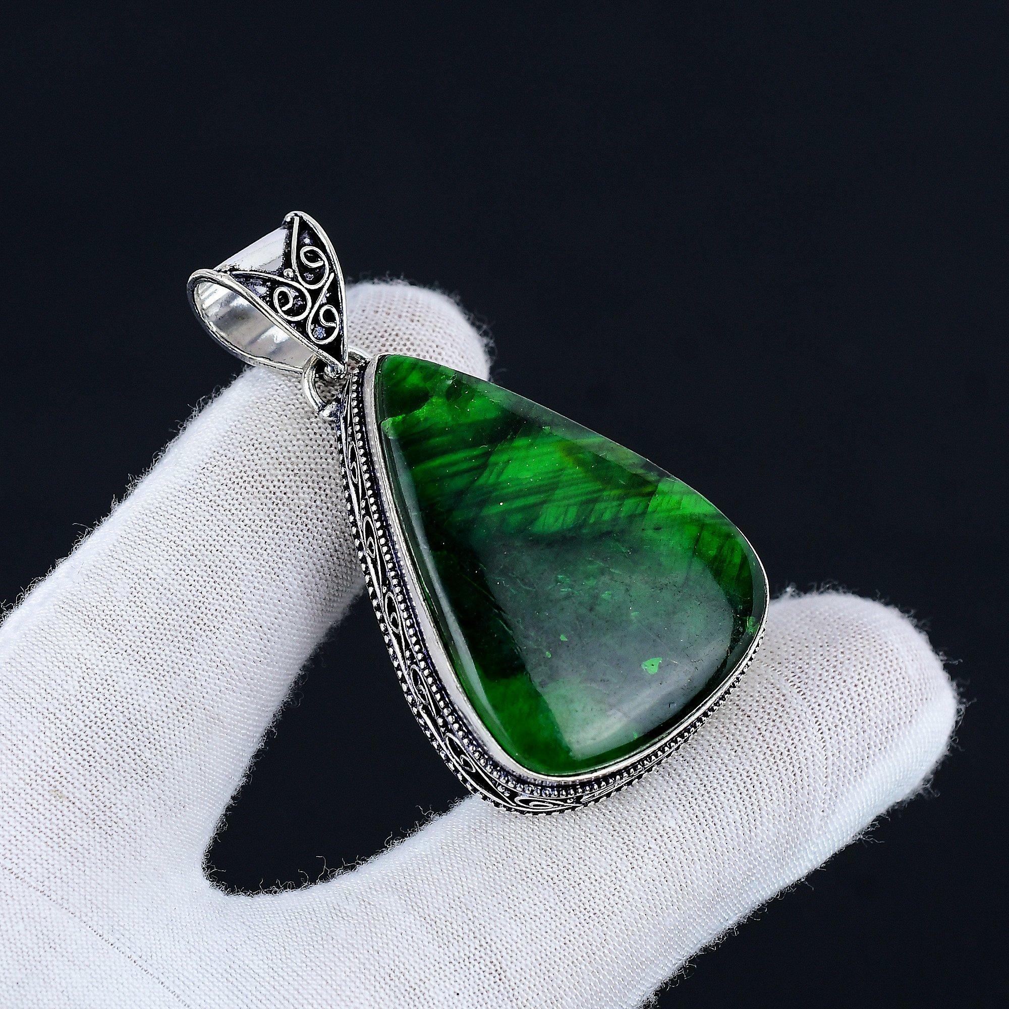 

Зеленый лабрадорит драгоценный камень ручной работы из стерлингового серебра 925 пробы ювелирные изделия подарки натуральный зеленый лабрадорит кулон для подарков антикварная груша кулон с драгоценным камнем
