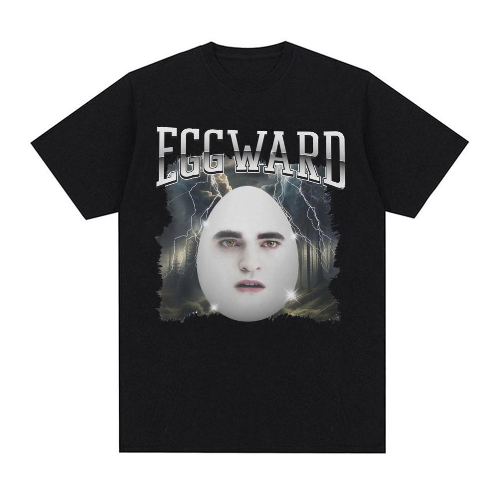 

Funny Eggward Parody Graphic T Shirt Robert Pattinson Cursed Meme Tee Shirt Men s Women Retro Classic Movie Short Sleeve T-sh... S разноцветный