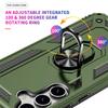 For Samsung Galaxy S25 S25+ S25Ultra Case Shockproof Armor Car Magnet Ring Silicone Phone Case Stand Holder Back Cover