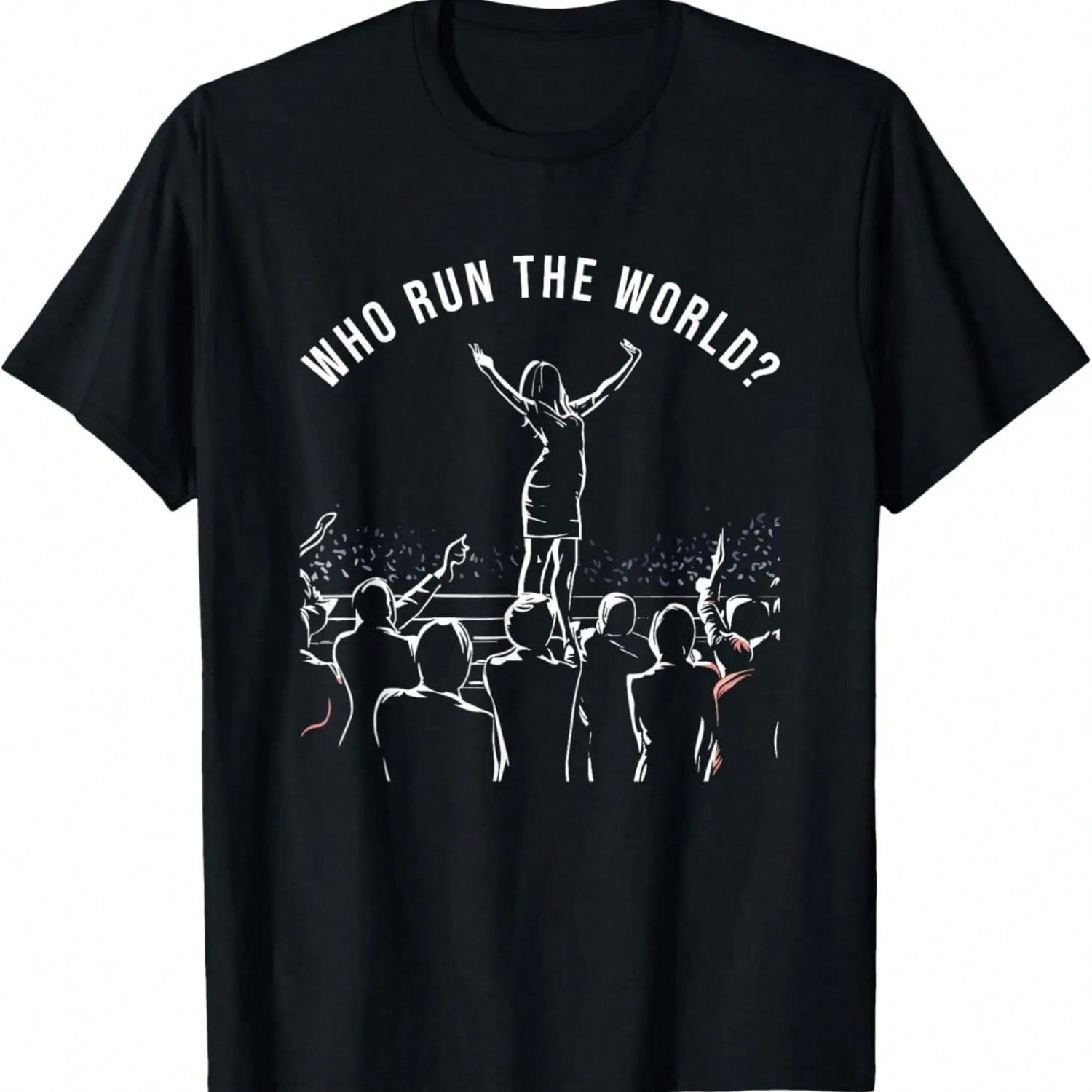 Who Run The World S - Retro Women Power Strong T-Shirt S разноцветный