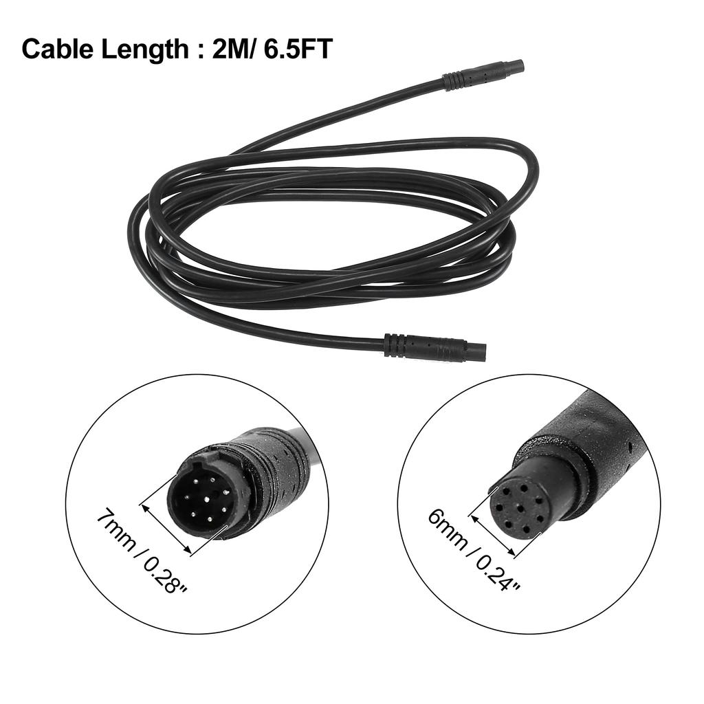 X AUTOHAUX Rückfahrkamera Kabel Verlängerungskabel Dashcam Kabel Rückfahrkamera 8Pin 2M