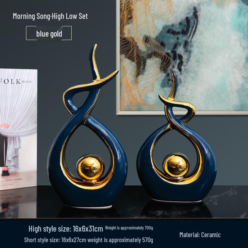 European Ceramic Time Flies Ornament: Elegant Art Decor for Home or Office