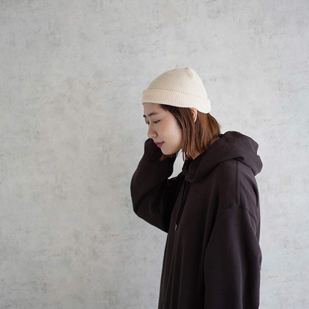 Nakota Colunaline Organic Cotton Light Rib Short Watch Solid and One Size Fits Natural Cap, Color, Simple, Men's Women's, All,