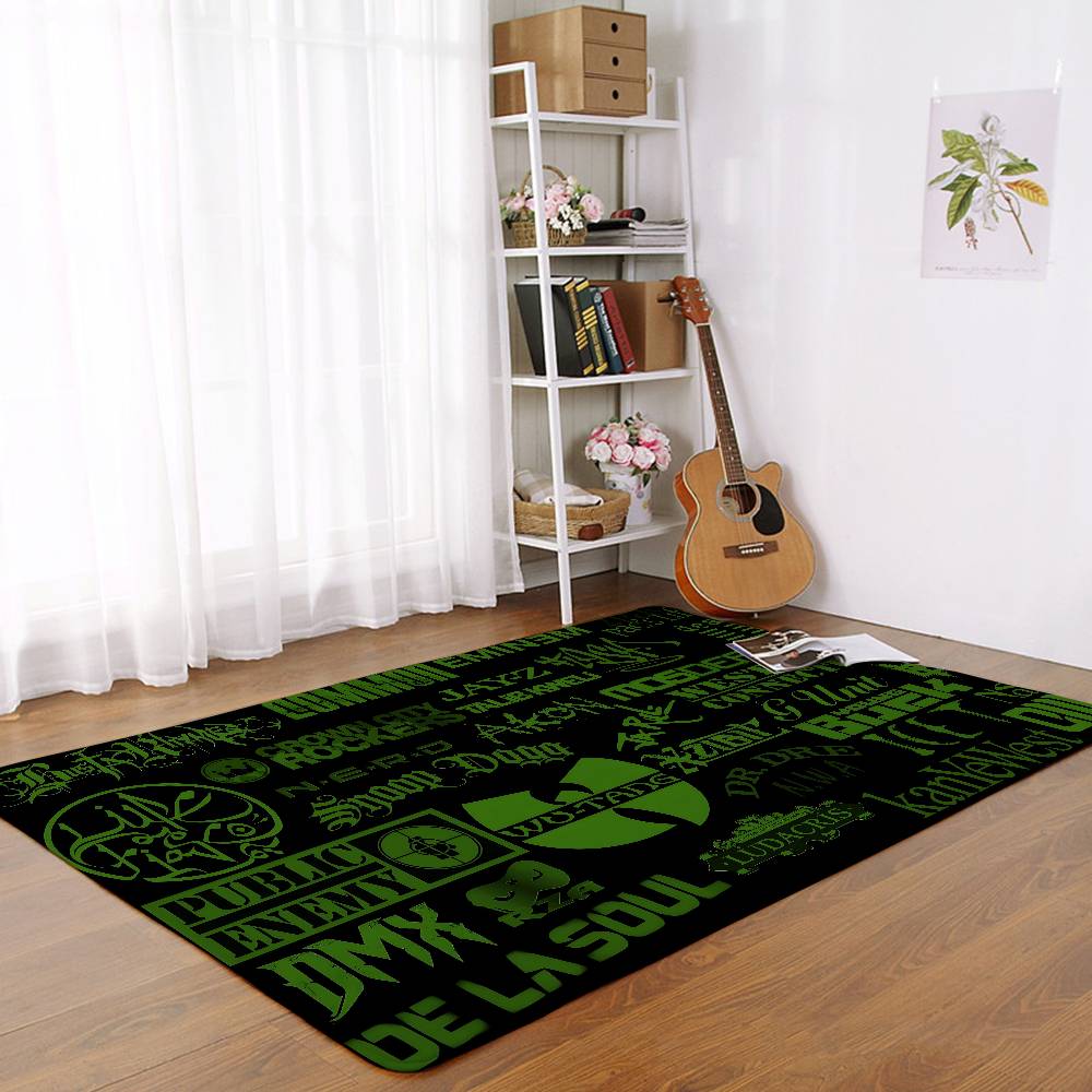 W-WU-TANG Fashion Floor Mats Home Laundry Rug Carpet For Living Room Decor Lounge Area Anti-slip Foot Mat Entrance Doormat
