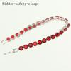 Gioielli in Argento 925 Bracciale a Catena Link con Granato Rosso Sposo e Zircone Bianco Creati 21cm Per Donne Scatola Regalo Gratuita