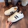 Color-polished leather little white shoes women's autumn new flat-bottomed sports shell-head women's shoes are not tired of casual shoes
