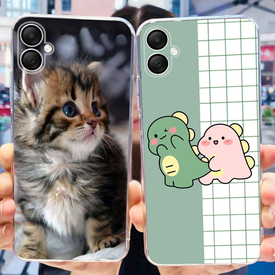 Für Samsung Galaxy A06 4G Hülle SM-A065F Neue Mode Bemalte Abdeckung Klare Silikon Weiche TPU Handyhülle Für Samsung A06 A 06 Fundas