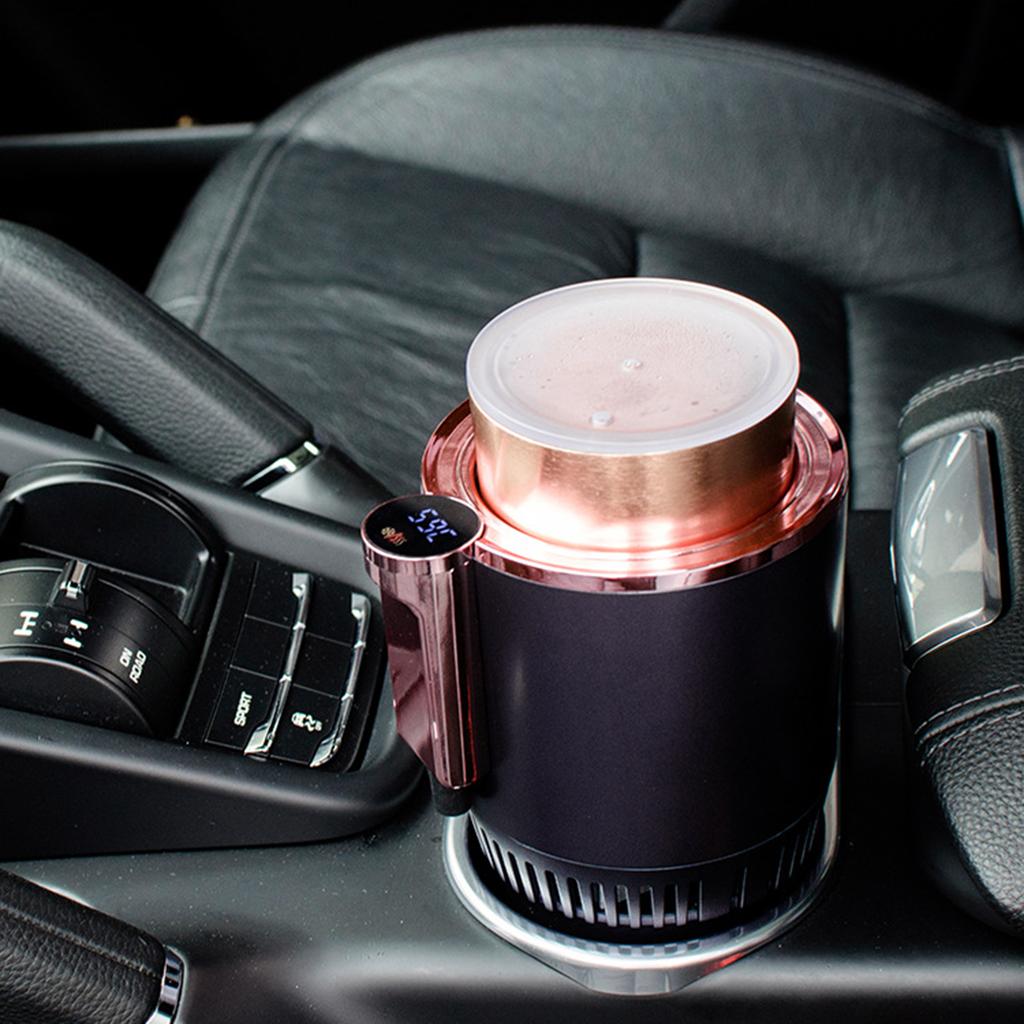 Support de porte-boisson portable pour voiture, refroidisseur/chauffage de tasse avec chauffage et refroidissement rapides pour le plaisir des boissons en voyage