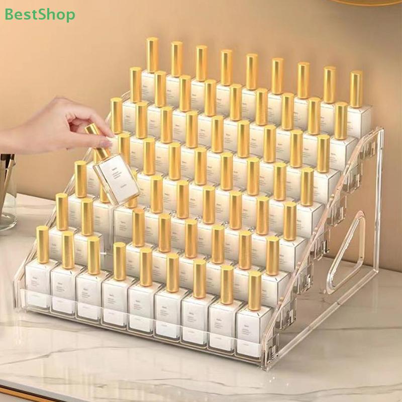 3/4/5/7 Layer Transparent Step Display Shelf Multi-Functional Acrylic Organizer & Showcase Stand