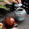 Ceramic Tea Jar Enamel General Jar Moisture-proof Sealed Jars Green Tea Home Storage Jars Tea and Sugar Coffee Storage Boxes