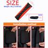 2 Plaid Embroidered PU Imitation Sheepskin Comfortable Soft New Car Seat Belt Shoulder Cover Automotive Supplies for Men and Wom