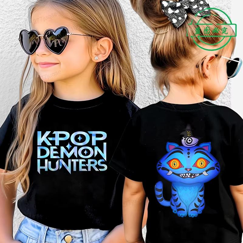 

T-Shirts Girls Children s Clothing Top Cartoon Printed Short Sleeve Clothing Fashion Girl T-Shirt Children s T-Shirt 170