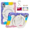 Case for Motorola Moto Pad 2026 11-Inch Tablet Built-in Shoulder Strap Kickstand - Soft Silicone Hard Back Kids Friendly Cover