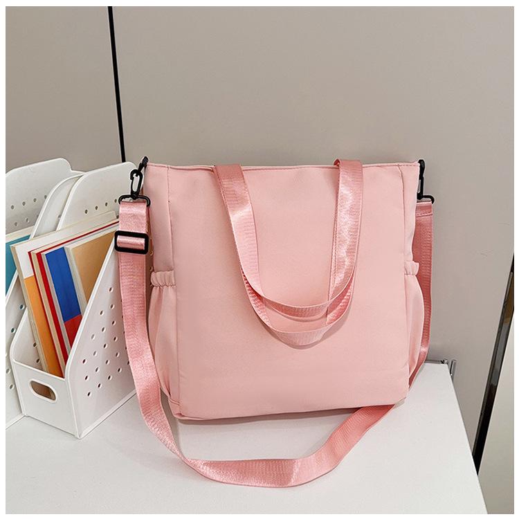 Trendy Large-Capacity Tutoring Shoulder Bag for Female Students
