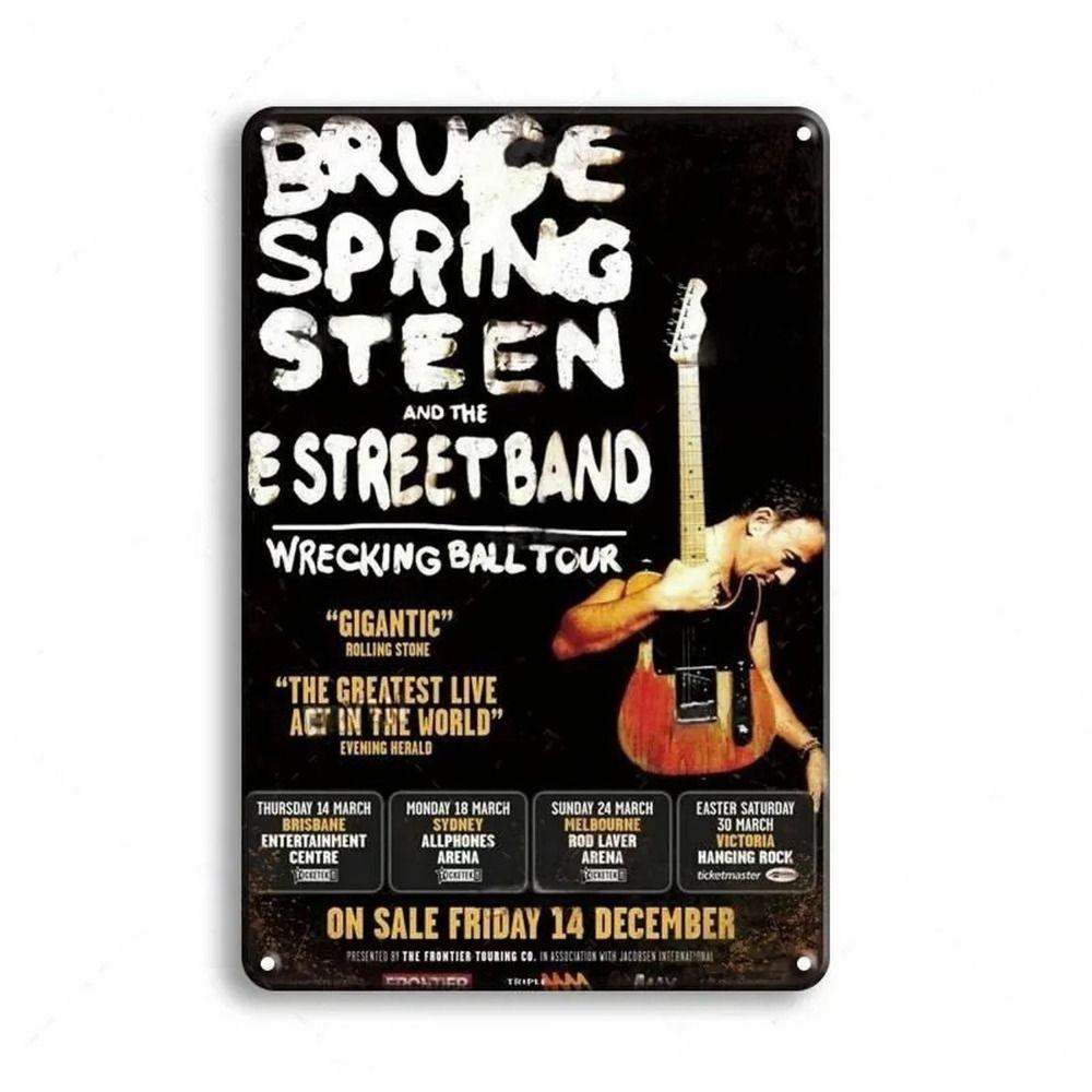 Rock Band Tin Signs, Metal Music Wall Decor 20x30cm