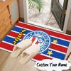 Custom Name Bahia FC Crest Design Rug for Living Room, Game Rooms, Office, Bedroom, Floor Mat Playful Design, fan gifts Christmas decor
