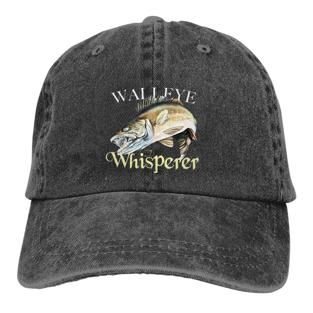 Walleye Whisperer Baseball Cap Unisex Hats Women Visor Protection Snapback Fish Go Fishing FisherUnisex Caps