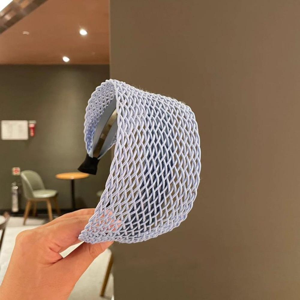 Wide Edge Hairpin Relaxed Hollow Woven Hair Ornament Fashion Hair Hoop  Women Girls